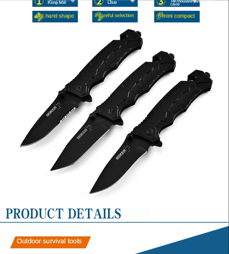 Outdoor Camping Stainless Steel Pocket Knife Folding Knife Edged Tactical Knife Outdoor Boke No. 1 Folding Knife