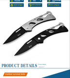 Outdoor Mini W24 Folding Knife Multifunctional Stainless Steel Folding Knife Wilderness Survival Self-defense Folding Knife