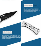 Outdoor Mini W24 Folding Knife Multifunctional Stainless Steel Folding Knife Wilderness Survival Self-defense Folding Knife