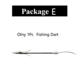 Fish Dart for Fishing Finger Launcher Fishing Dart with Rubber Band Outdoor Shooting Games