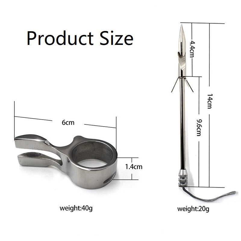 Fish Dart for Fishing Finger Launcher Fishing Dart with Rubber Band Outdoor Shooting Games