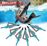 10PCS Broadheads Arrow Heads Fixed 3 Blade For Hunting Arrows New