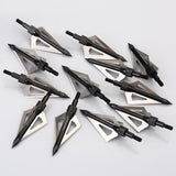 10PCS Broadheads Arrow Heads Fixed 3 Blade For Hunting Arrows New