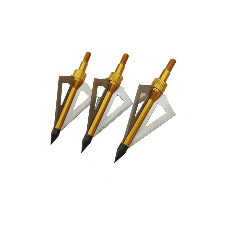 10PCS Broadheads Arrow Heads Fixed 3 Blade For Hunting Arrows New