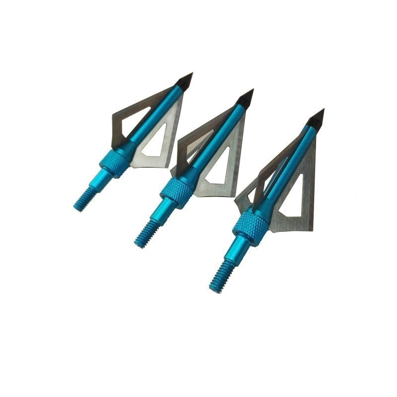 10PCS Broadheads Arrow Heads Fixed 3 Blade For Hunting Arrows New