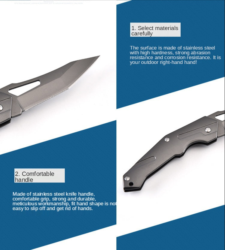 Factory direct camping portable knife bladed tactical knife folding knife stainless steel outdoor folding knife