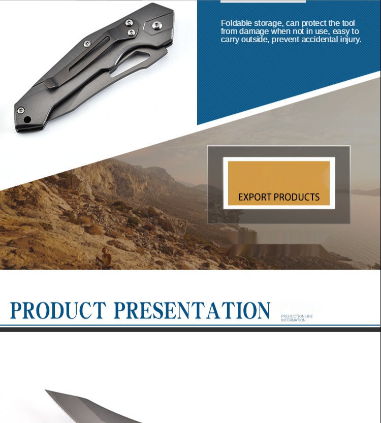 Factory direct camping portable knife bladed tactical knife folding knife stainless steel outdoor folding knife