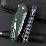 Outdoor camping G10 handle knife D2 stainless steel fruit knife High hardness sharp knife folding knife