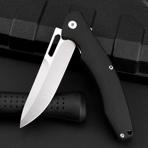 Outdoor Camping Portable Fruit Knife Folding Knife with G10 Handle D2 Stainless Steel Pocket Knife Portable Folding Knife