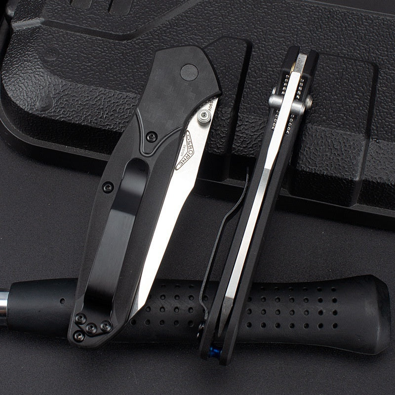 Outdoor camping self-defense folding knife high hardness 940 sharp knife light and sharp folding knife