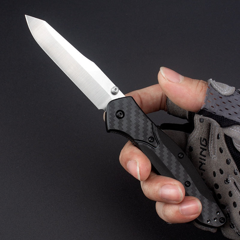 Outdoor camping self-defense folding knife high hardness 940 sharp knife light and sharp folding knife