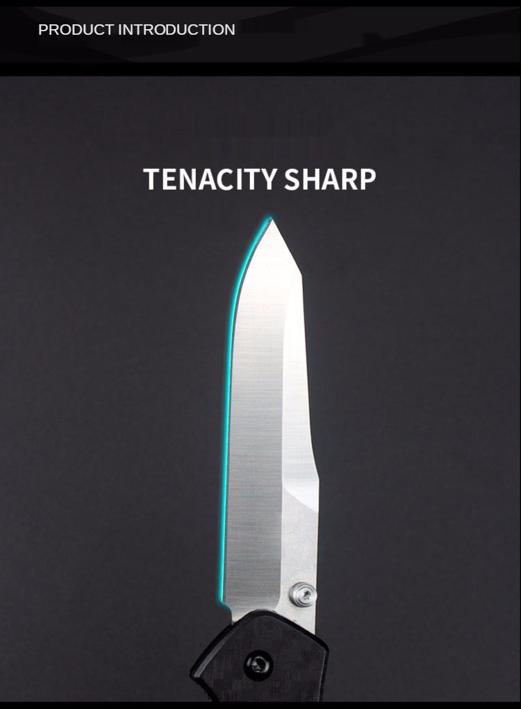 Outdoor camping self-defense folding knife high hardness 940 sharp knife light and sharp folding knife