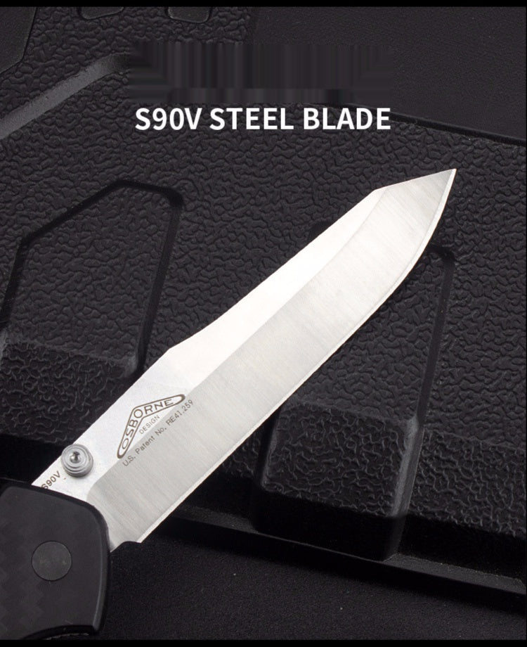 Outdoor camping self-defense folding knife high hardness 940 sharp knife light and sharp folding knife