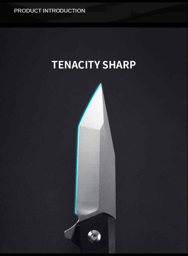 Outdoor field self-defense fruit knife sharp tool bearing folding knife tactical folding knife