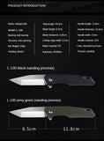 Outdoor field self-defense fruit knife sharp tool bearing folding knife tactical folding knife