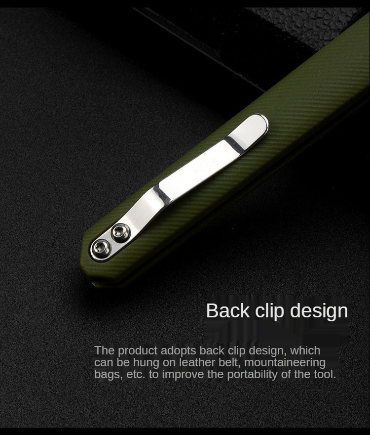 Outdoor Mini Knife Wilderness Survival Fruit Knife M390 Magic Pen Folding Knife Bearing Sharp Folding Knife