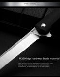 Outdoor Mini Knife Wilderness Survival Fruit Knife M390 Magic Pen Folding Knife Bearing Sharp Folding Knife