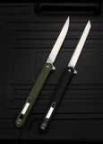 Outdoor Mini Knife Wilderness Survival Fruit Knife M390 Magic Pen Folding Knife Bearing Sharp Folding Knife