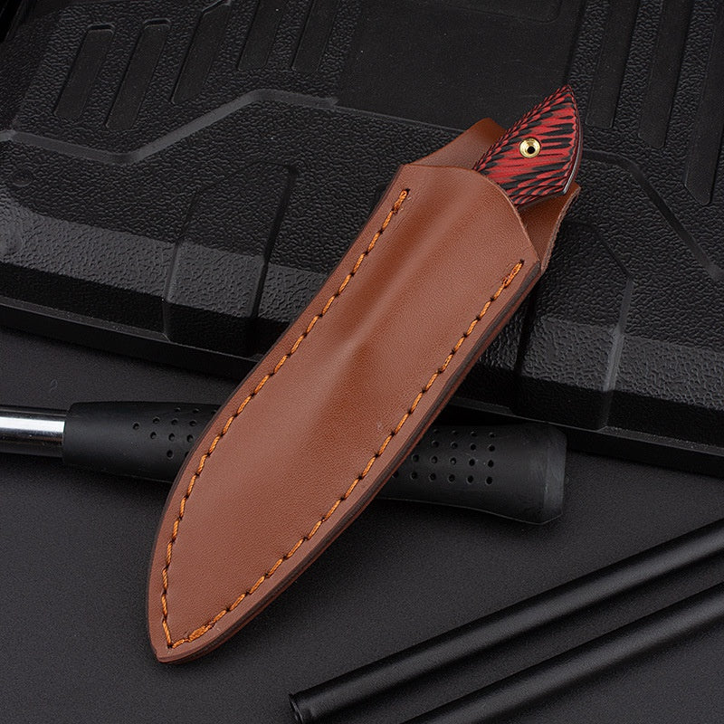 Outdoor sharp pocket knife Portable camping survival tactical saber D2 steel mini straight knife fruit knife