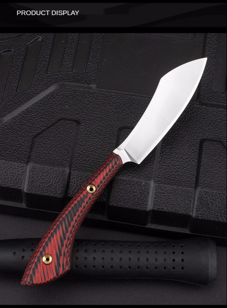 Outdoor sharp pocket knife Portable camping survival tactical saber D2 steel mini straight knife fruit knife