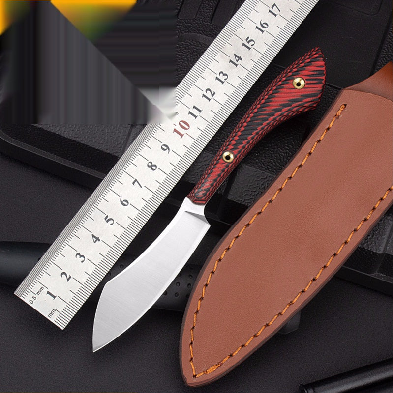 Outdoor sharp pocket knife Portable camping survival tactical saber D2 steel mini straight knife fruit knife