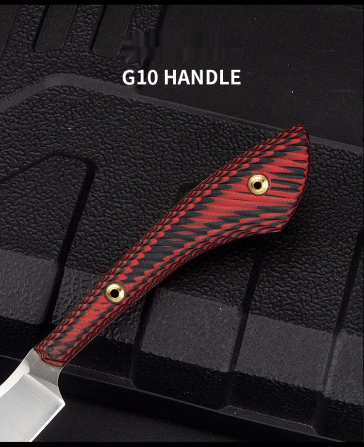 Outdoor sharp pocket knife Portable camping survival tactical saber D2 steel mini straight knife fruit knife