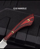 Outdoor sharp pocket knife Portable camping survival tactical saber D2 steel mini straight knife fruit knife