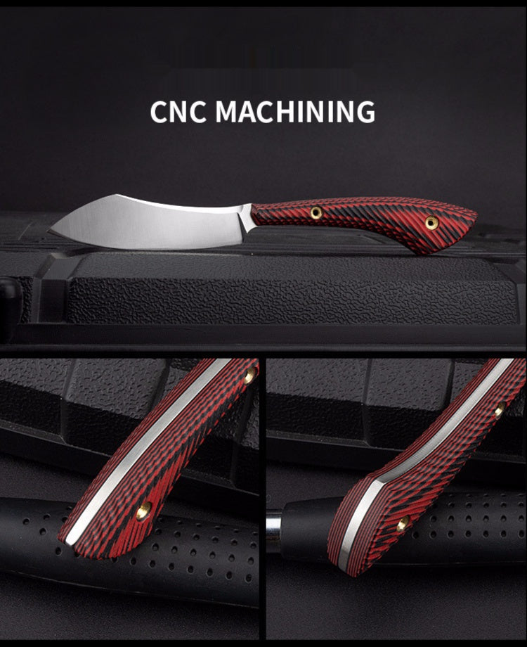 Outdoor sharp pocket knife Portable camping survival tactical saber D2 steel mini straight knife fruit knife