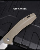 D2 Stainless Steel Folding Knife Outdoor Camping Survival Folding Knife Self-defense Knife Sharp Fruit Knife