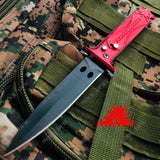 HOT  ！Blade Pocket Survival Knifes Spring Assisted Knife Finger Actuator   Military EDC Camping KNIVES