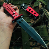 HOT  ！Blade Pocket Survival Knifes Spring Assisted Knife Finger Actuator   Military EDC Camping KNIVES