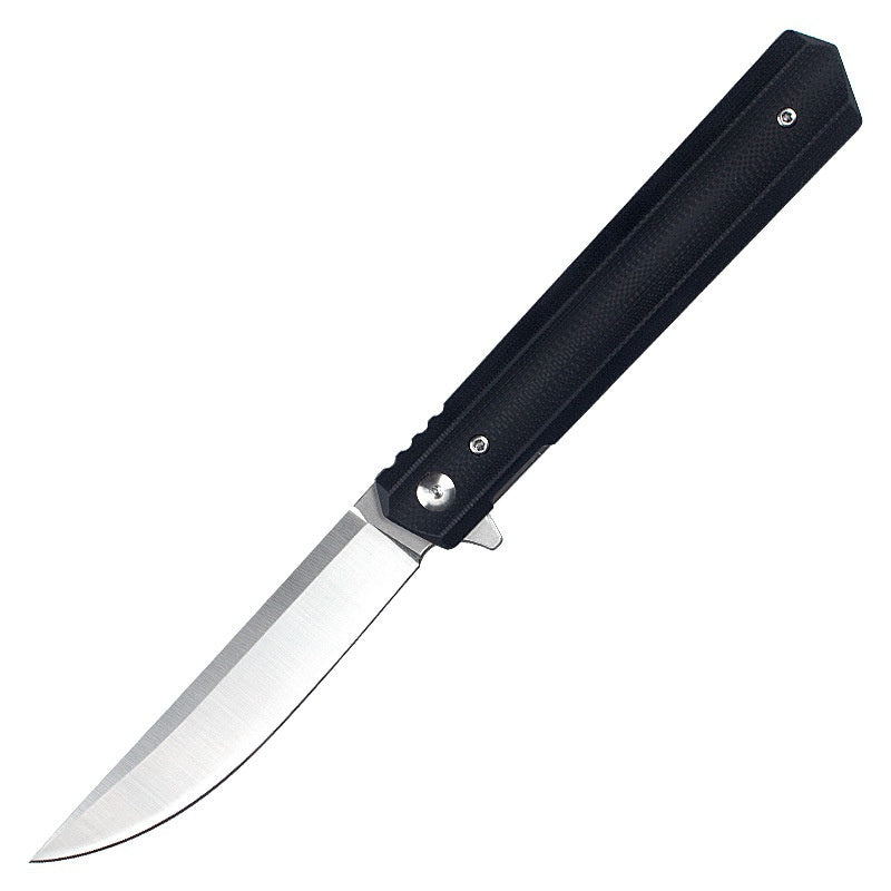 Outdoor D2 Steel Folding Fruit Knife Wooden Handle Folding Knife Wilderness Survival Sharp High Hardness Camping Knife