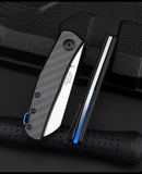 Wilderness Survival D2 Steel Folding Knife Military Knife Outdoor Sharp Carbon Fiber ZT Folding Knife Fruit Knife