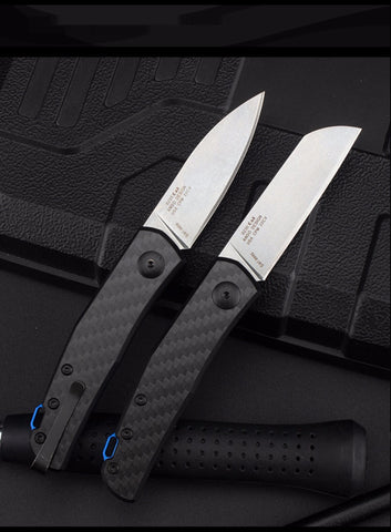 Wilderness Survival D2 Steel Folding Knife Military Knife Outdoor Sharp Carbon Fiber ZT Folding Knife Fruit Knife