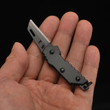 Handmade Pocket Keychain Multifunctional Mini Blade Knife, Folding Knife, Outdoor Tool, Portable Express Knife