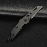 Handmade Pocket Keychain Multifunctional Mini Blade Knife, Folding Knife, Outdoor Tool, Portable Express Knife