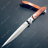 NEW HOT! Outdoor Dagger Hunting  Survival Camping EDC Stiletto Knives 12 INCH  OTF Spring Assist Knife Fold Stiletto Knifes Military Jungle Spring Assisted Knife