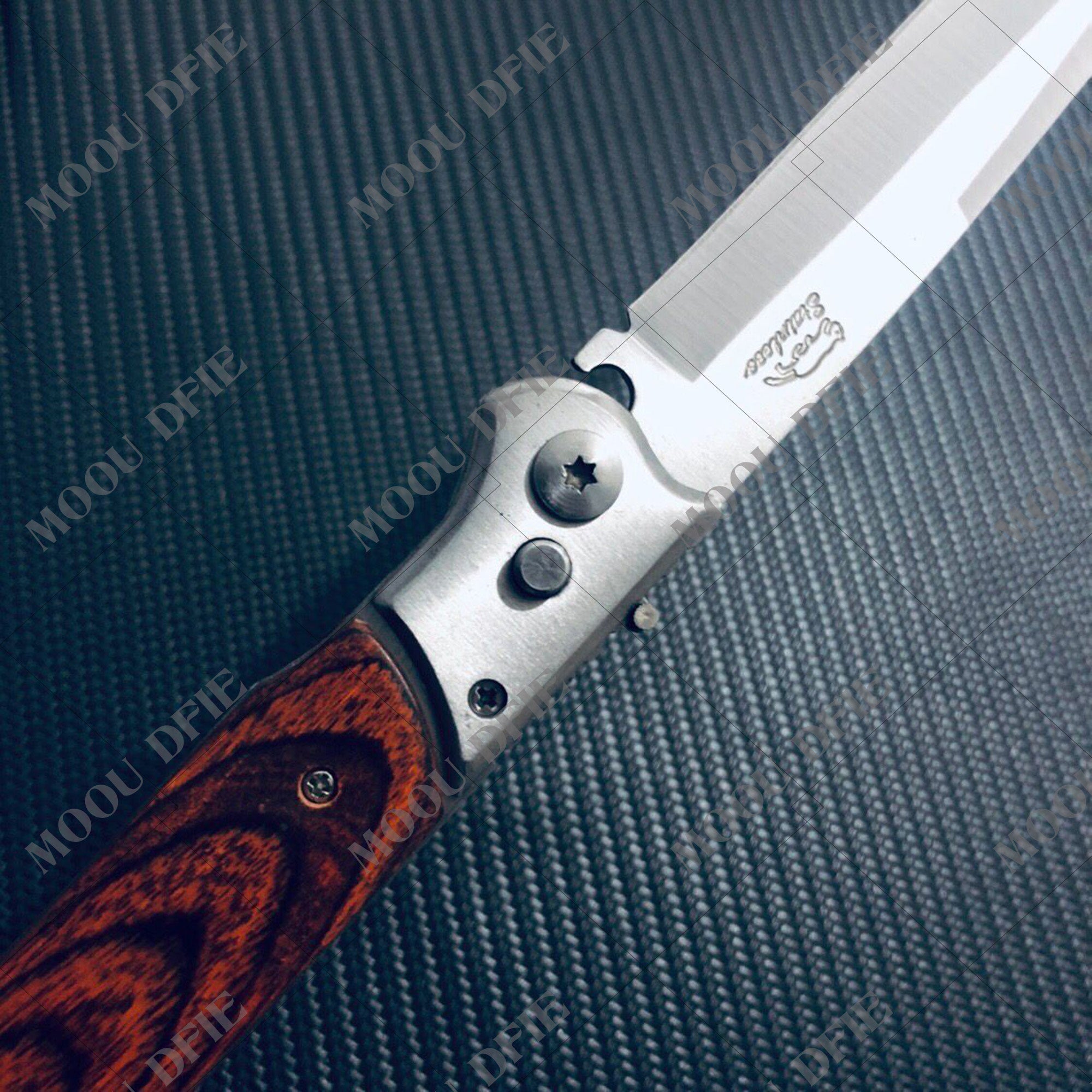 NEW HOT! Outdoor Dagger Hunting  Survival Camping EDC Stiletto Knives 12 INCH  OTF Spring Assist Knife Fold Stiletto Knifes Military Jungle Spring Assisted Knife