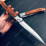 NEW HOT! Outdoor Dagger Hunting  Survival Camping EDC Stiletto Knives 12 INCH  OTF Spring Assist Knife Fold Stiletto Knifes Military Jungle Spring Assisted Knife