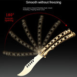 Outdoor adult self-defense training knife not edged All-steel flail knife Butterfly folding knife Not edged practice tool