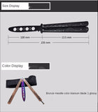 Multi-style stainless steel unblade butterfly training knife Folding Knife and Cool Tools for Beginners, Butterfly Practice Knife