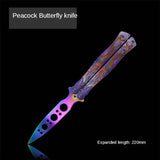 New Outdoor Training Fling Knife Butterfly Folding Knife Multi-function playing cool practice knife small butterfly folding knife