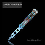 New Outdoor Training Fling Knife Butterfly Folding Knife Multi-function playing cool practice knife small butterfly folding knife