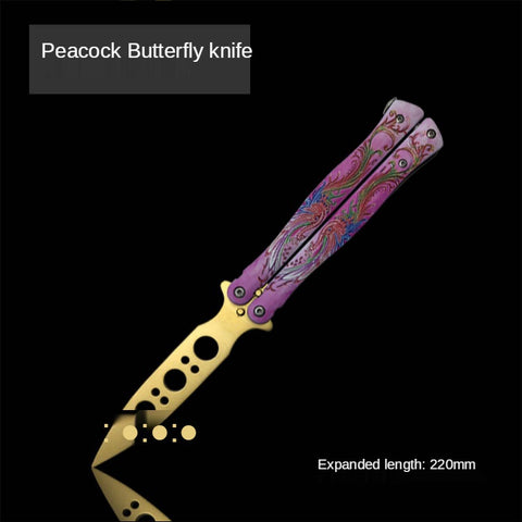 New Outdoor Training Fling Knife Butterfly Folding Knife Multi-function playing cool practice knife small butterfly folding knife