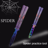 Novice practice swing knife, unopened butterfly practice knife, outdoor portable maintenance-free folding knife butterfly knife mold