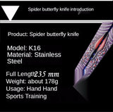 Novice practice swing knife, unopened butterfly practice knife, outdoor portable maintenance-free folding knife butterfly knife mold