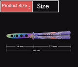 Novice practice swing knife, unopened butterfly practice knife, outdoor portable maintenance-free folding knife butterfly knife mold