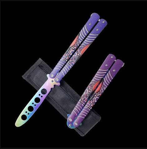 Novice practice swing knife, unopened butterfly practice knife, outdoor portable maintenance-free folding knife butterfly knife mold