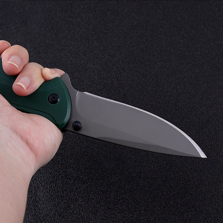 G10 handle high hardness and sharp folding knife outdoor camping survival folding knife factory direct self-defense pocket knife