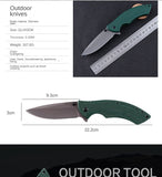 G10 handle high hardness and sharp folding knife outdoor camping survival folding knife factory direct self-defense pocket knife